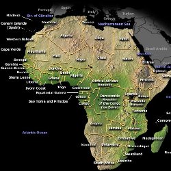 Africa map ( small square